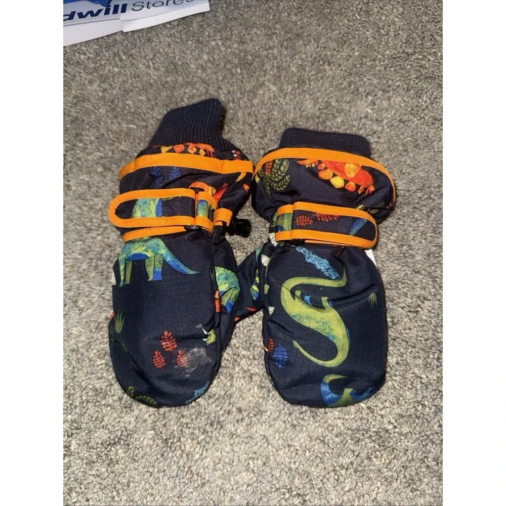 Thermolite Dinosaur Toddler Toddler Kids  Mitten Warm Waterproof AK1 2T-3T